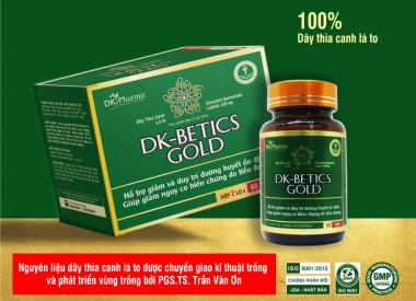 Viên tiểu đường DK-BETICS GOLD (Hộp 2 lọ x 60 viên)