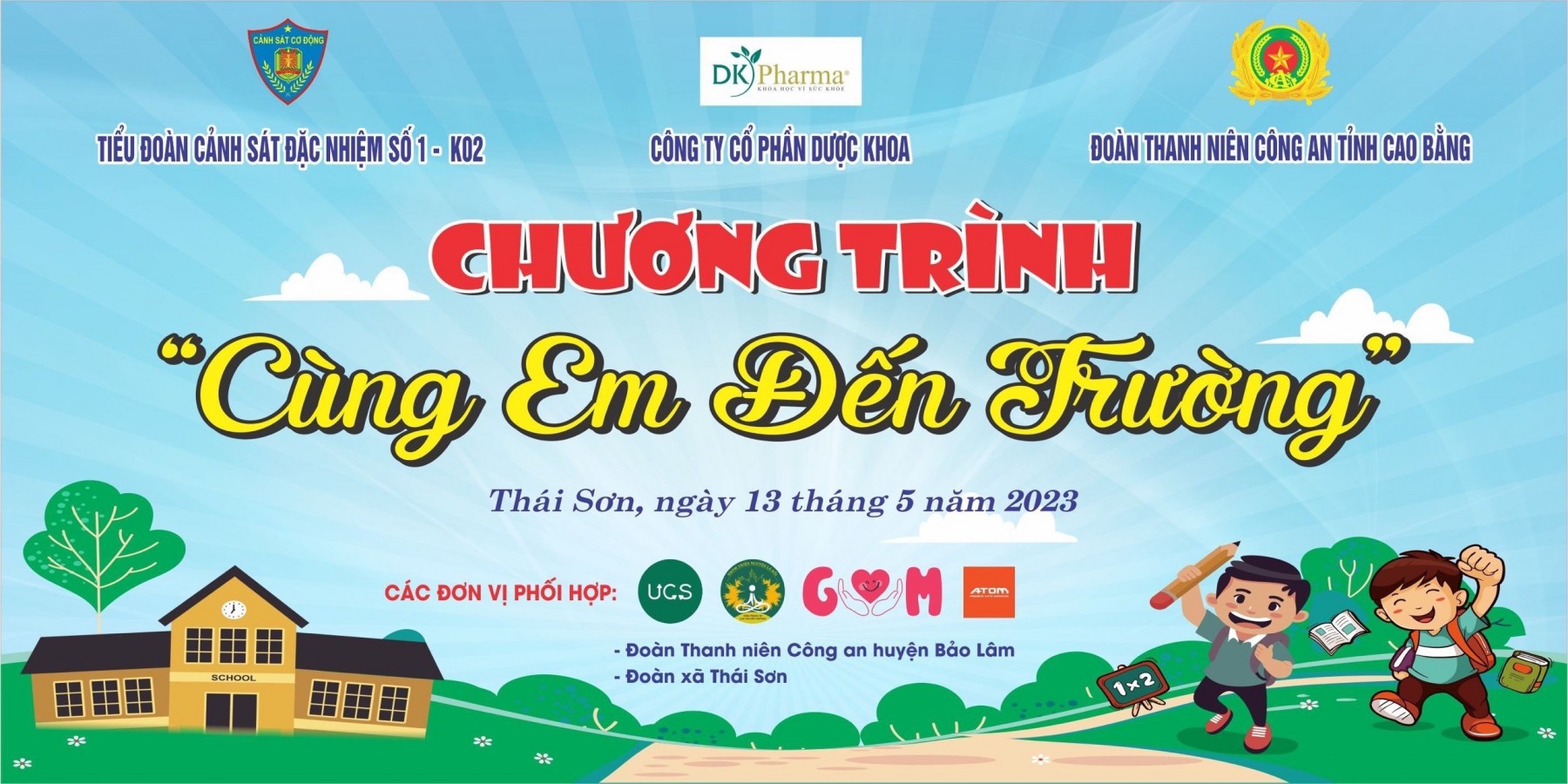 DK Pharma thắp sáng ước mơ cho trẻ em vùng cao tại xã Thái Sơn, Cao Bằng