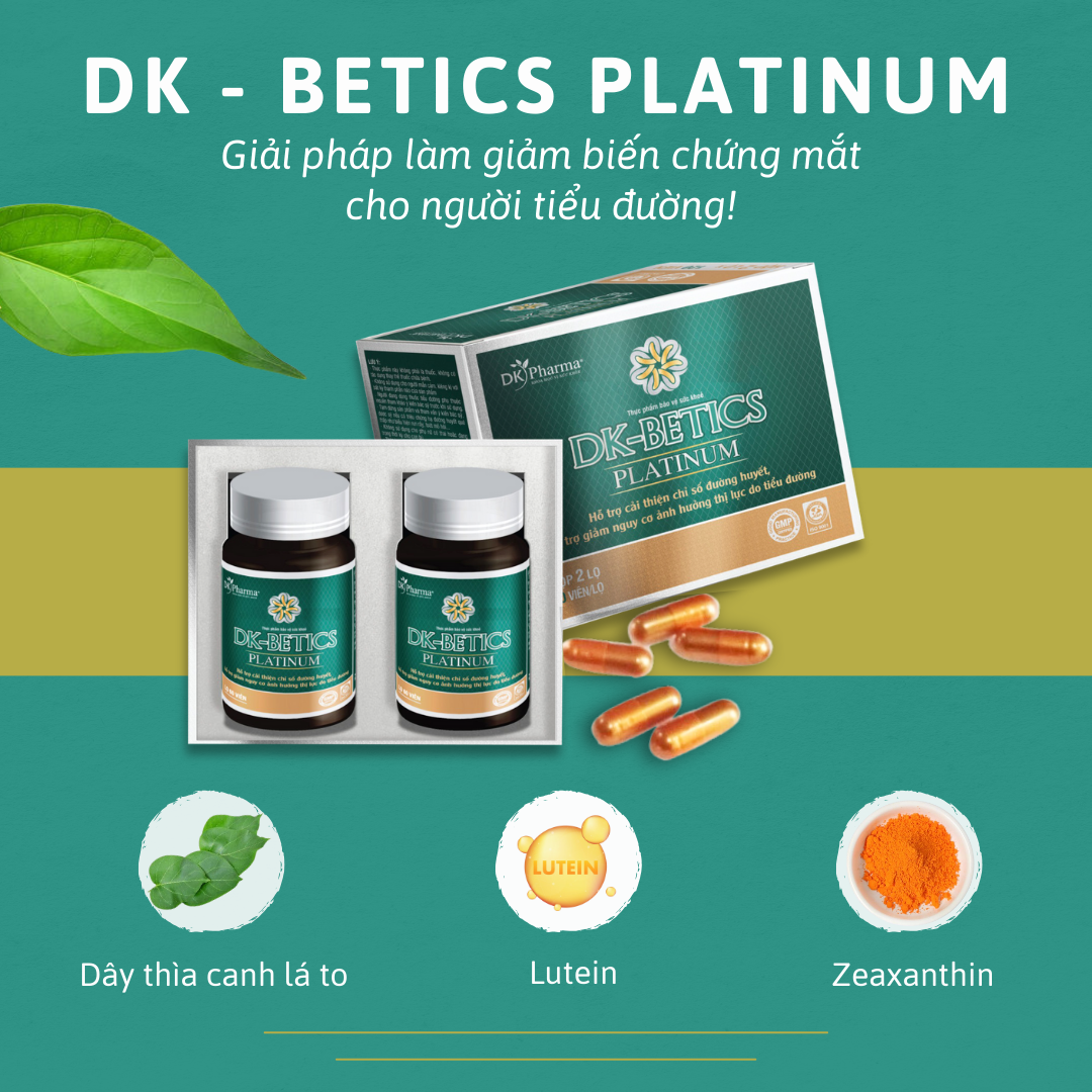 Top 3 sản phẩm điều trị bệnh tiểu đường từ DK-Pharma