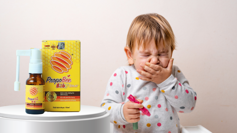 Xịt họng keo ong Propobee Baby cho trẻ em – Giải pháp an toàn hạn chế kháng sinh