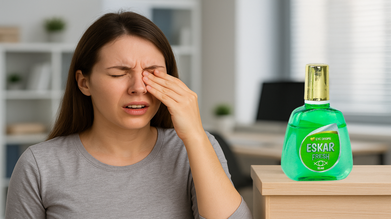 Dung dịch nhỏ mắt Eskar Fresh cho mắt khô – Giải pháp giảm mỏi mắt thời công nghệ