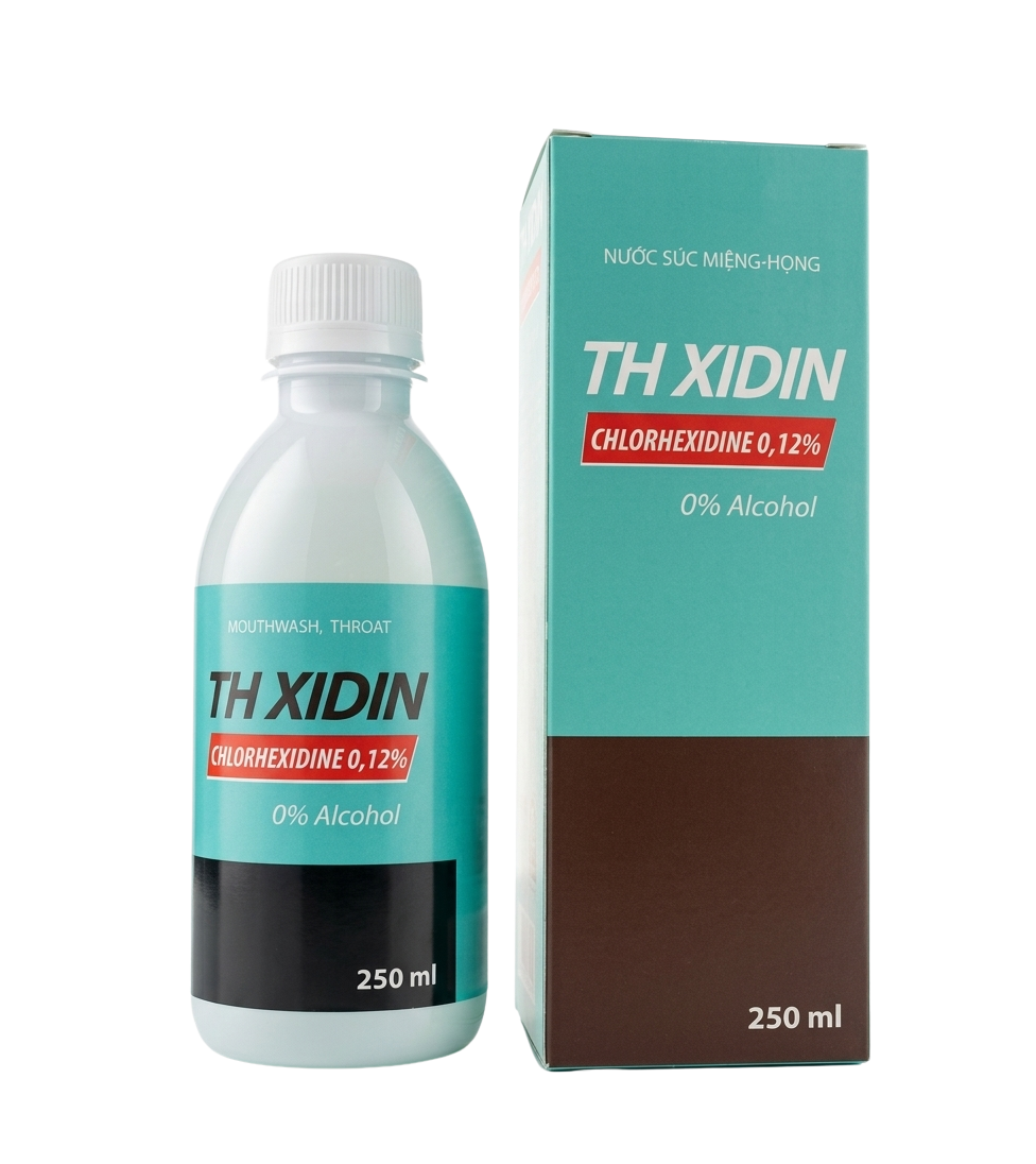 Nước súc miệng-họng TH XIDIN (Hộp 01 lọ 250ml)