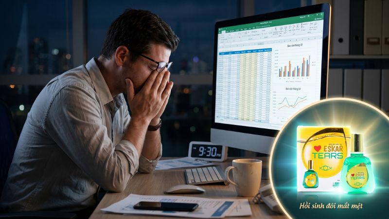 Nước mắt nhân tạo Eskar Tears dùng cho ai? “Cứu cánh” cấp ẩm chuyên sâu cho 3 nhóm đối tượng đặc biệt