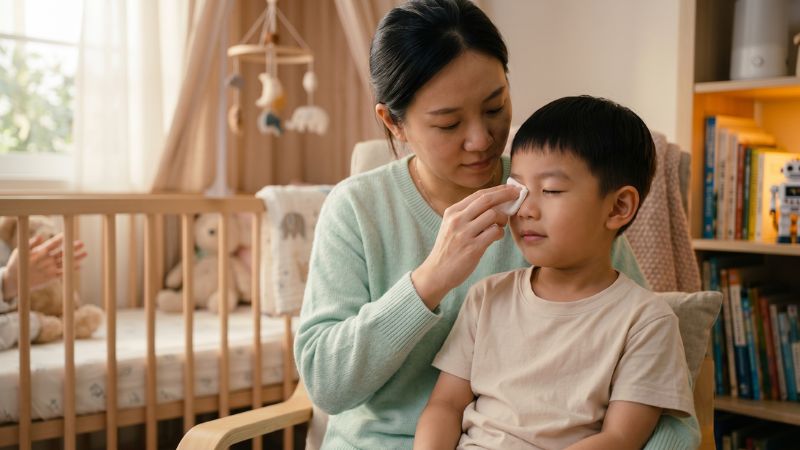 Vệ sinh mắt đúng cách cho trẻ: bỏ ngay thói quen “tiện tay” và quy tắc 4 bước bảo vệ giác mạc con